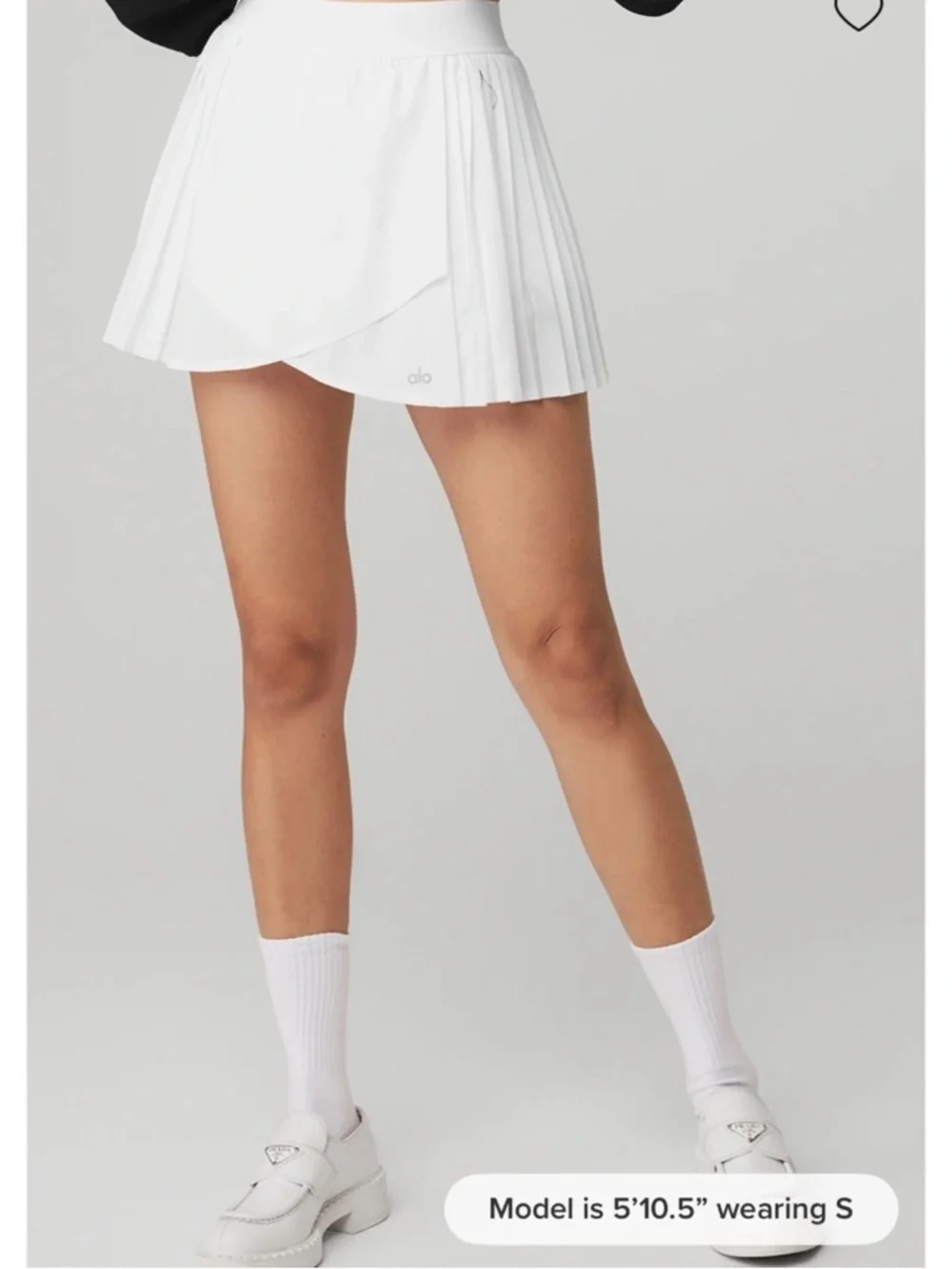 ALO Aces Tennis Skirt in White 🤍